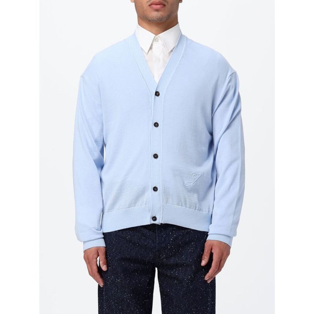 Jacquemus Sweater Men Gnawed Blue